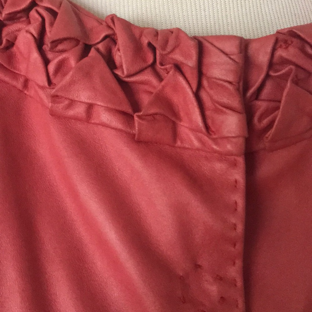 Elie Tahari lamb leather jacket, sz 8-10 - Picture 2 of 6